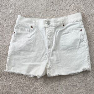 Never Worn! Loft Women's White Denim Shorts - Size 4/27